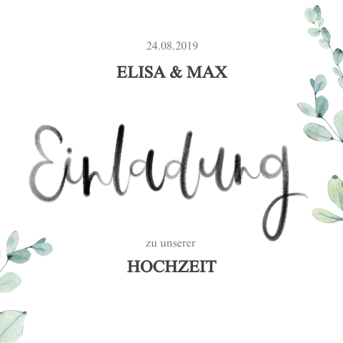 Eukalyptus Hochzeit